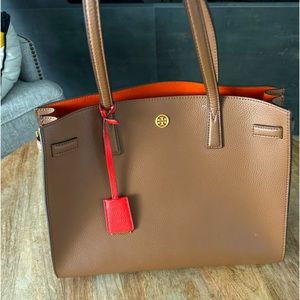 Tory Burch Walker Satchel; Moose color